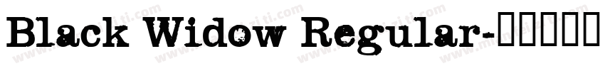 Black Widow Regular字体转换